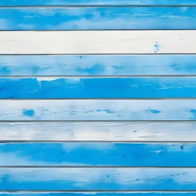 Blue And White Wooden Planks Arranged Horizontally Creating A Textured Background With A Rustic And Weathered Appearance Suitable For Various Design Purposes 35 5813