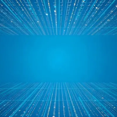 Blue Background With A Circuit Board Pattern The Lines Are White And There Are Small Dots Of Light At The Intersections 28 5442
