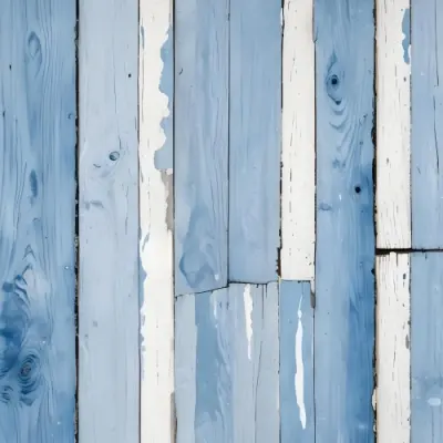Blue Painted Wooden Planks With Peeling Paint Horizontal Arrangement Weathered Texture Rustic Charm Vintage Aesthetic Close Up Shot Natural Light Aged Appearance 21 Dfeb