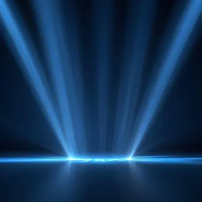 Blue Rays Of Light Emanating From The Ground The Light Is Bright And Intense The Background Is Dark And Blurry Creating A Sense Of Depth 14 2836