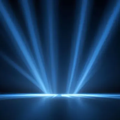 Blue Rays Of Light Emanating From The Ground The Light Is Bright And Intense The Background Is Dark And Blurry Creating A Sense Of Depth 24 891b