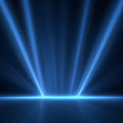 Blue Rays Of Light Emanating From The Ground The Light Is Bright And Intense The Background Is Dark And Blurry Creating A Sense Of Depth 5 0fda