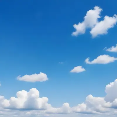 Blue Sky With Scattered White Clouds 4 A262