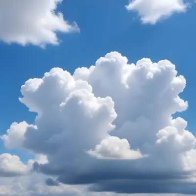 Blue Sky With Scattered White Clouds 8 Ad56