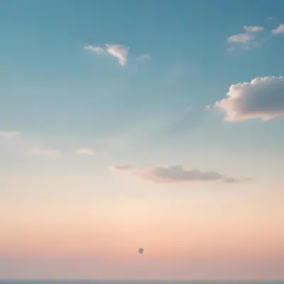 Cloudy Sky With A Soft Hazy Horizon 11 D528