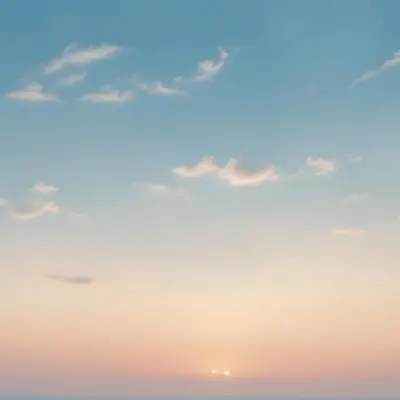 Cloudy Sky With A Soft Hazy Horizon 3 033a