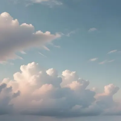 Cloudy Sky With A Soft Hazy Horizon 4 6356