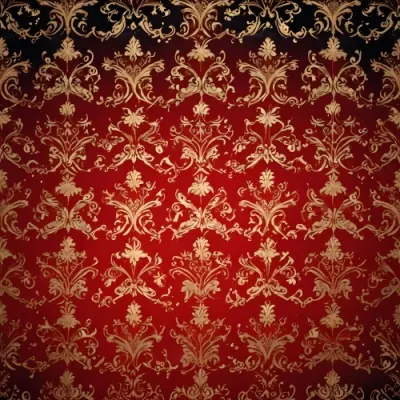 Digital Painting A Repeating Pattern Featuring Ornate Floral And