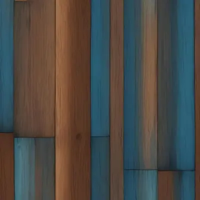 Digital Painting A Wood Texture With Vertical Lines And A Gradient From Brown To Blue The Wood Grain Is Visible And Detailed Creating A Natural Look Bold And Slim Lines Brush Strokes 14 A6dc