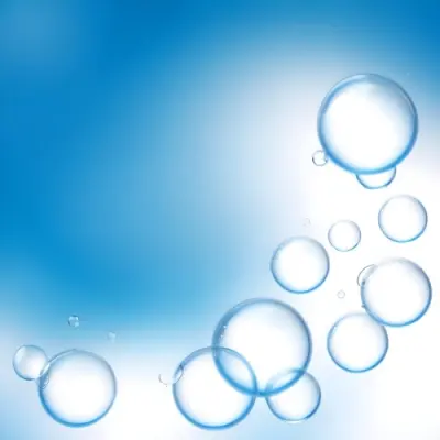 Digital Painting Bubbles Of Different Sizes Floating In The Air Some Of Them Are Grouped Together Light Blue Background With Some Blue Spots Bold And Slim Lines Brush Strokes 18 Ef73