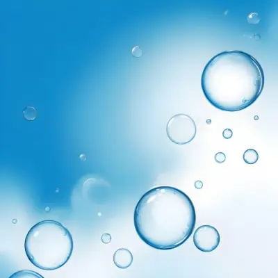 Digital Painting Bubbles Of Different Sizes Floating In The Air Some Of Them Are Grouped Together Light Blue Background With Some Blue Spots Bold And Slim Lines Brush Strokes 5 21cc