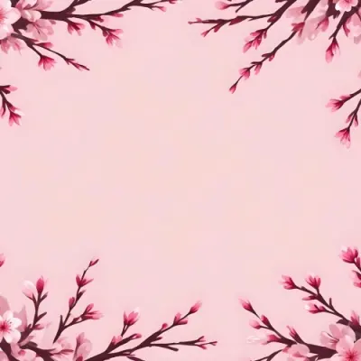 Digital Painting Cherry Blossom Branches