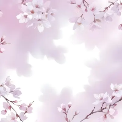 Digital Painting Cherry Blossom Branches