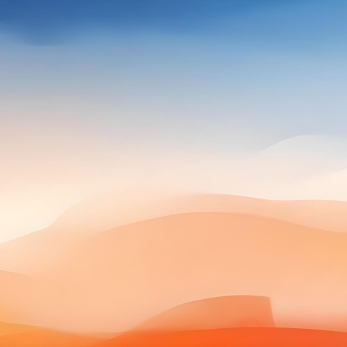 Digital Painting Gradient Of Blue White Orange And Orange Colors Soft Transition Smooth Texture Abstract Background Minimalist Design Vibrant Hues Modern Art Simple Composition Calming Effect Bold And Slim 16 7228