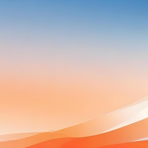 Digital Painting Gradient Of Blue White Orange And Orange Colors Soft Transition Smooth Texture Abstract Background Minimalist Design Vibrant Hues Modern Art Simple Composition Calming Effect Bold And Slim 26 58fd