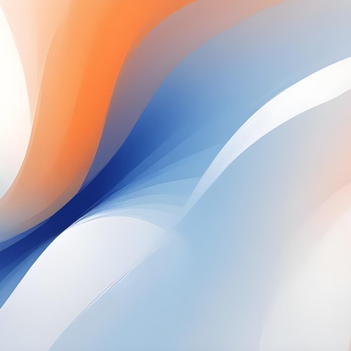 Digital Painting Gradient Of Blue White Orange And Orange Colors Soft Transition Smooth Texture Abstract Background Minimalist Design Vibrant Hues Modern Art Simple Composition Calming Effect Bold And Slim 31 Bfaa