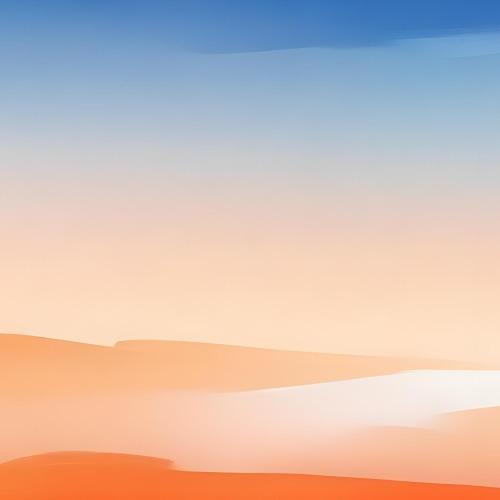 Digital Painting Gradient Of Blue White Orange And Orange Colors Soft Transition Smooth Texture Abstract Background Minimalist Design Vibrant Hues Modern Art Simple Composition Calming Effect Bold And Slim 6 4850