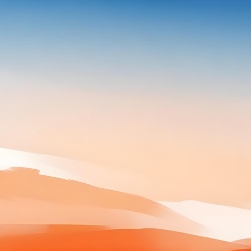 Digital Painting Gradient Of Blue White Orange And Orange Colors Soft Transition Smooth Texture Abstract Background Minimalist Design Vibrant Hues Modern Art Simple Composition Calming Effect Bold And Slim 7 79e5