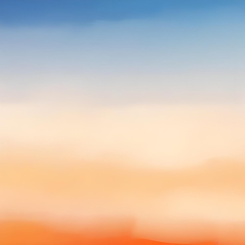 Digital Painting Gradient Of Blue White Orange And Orange Colors Soft Transition Smooth Texture Abstract Background Minimalist Design Vibrant Hues Modern Art Simple Composition Calming Effect Bold And Slim 8 7ecf