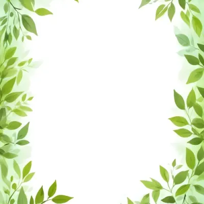 Digital Painting Green Leaves Frame With Green Background Light Green Color Nature Plant Leaf Branch Botanical Foliage Decoration Border Spring Summer Bold And Slim Lines Brush Strokes 22 8f2c