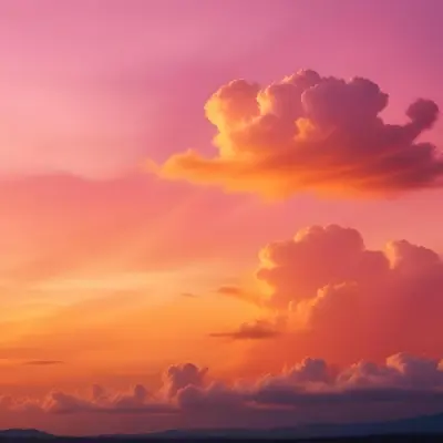 Dramatic Sunset Sky With Vibrant Orange Pink And Yellow Clouds 13 369f