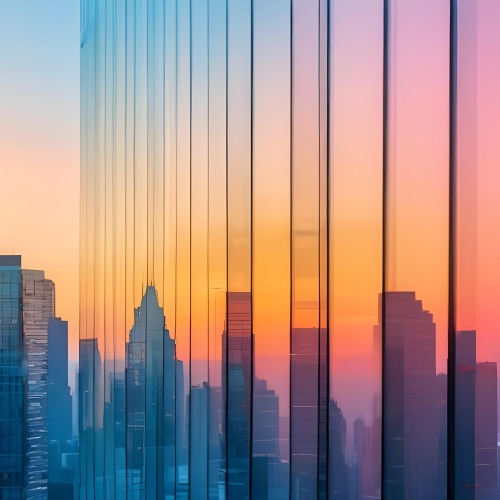 Glass Building Reflecting The City At Sunset 19 9d15