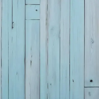 Light Blue Wooden Planks With Visible Wood Grain And Knots Arranged Horizontally Creating A Rustic And Textured Surface 31 1c97