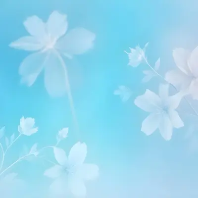 Minimal Soft Studio Light Photography Abstract Background With Light Blue And White Floral Patterns Soft Pastel Colors And A Dreamy Ethereal Quality Creating A Gentle And Calming Visual Effect High Detail Solid 100 07a4