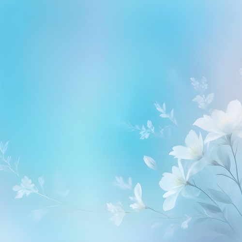 Minimal Soft Studio Light Photography Abstract Background With Light Blue And White Floral Patterns Soft Pastel Colors And A Dreamy Ethereal Quality Creating A Gentle And Calming Visual Effect High Detail Solid 113 C94c