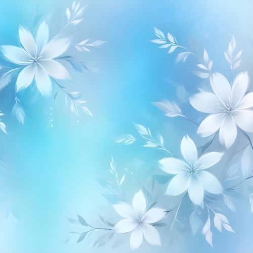 Minimal Soft Studio Light Photography Abstract Background With Light Blue And White Floral Patterns Soft Pastel Colors And A Dreamy Ethereal Quality Creating A Gentle And Calming Visual Effect High Detail Solid 14 Dfd3