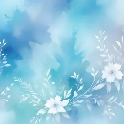 Minimal Soft Studio Light Photography Abstract Background With Light Blue And White Floral Patterns Soft Pastel Colors And A Dreamy Ethereal Quality Creating A Gentle And Calming Visual Effect High Detail Solid 23 97d8