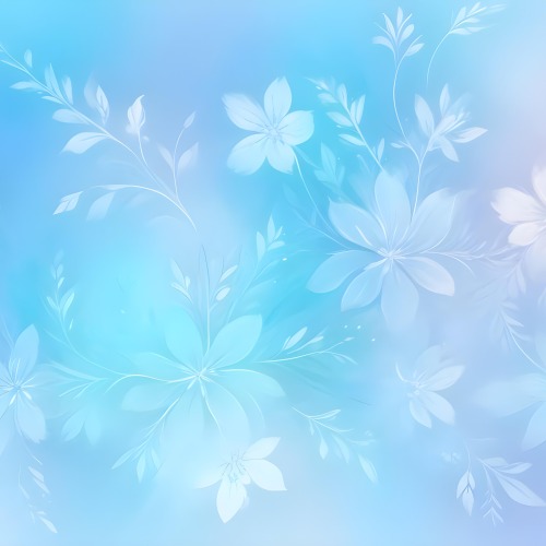 Minimal Soft Studio Light Photography Abstract Background With Light Blue And White Floral Patterns Soft Pastel Colors And A Dreamy Ethereal Quality Creating A Gentle And Calming Visual Effect High Detail Solid 24 664f
