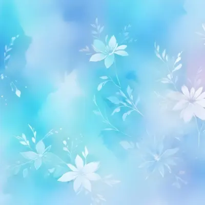 Minimal Soft Studio Light Photography Abstract Background With Light Blue And White Floral Patterns Soft Pastel Colors And A Dreamy Ethereal Quality Creating A Gentle And Calming Visual Effect High Detail Solid 25 2313
