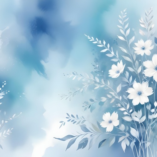 Minimal Soft Studio Light Photography Abstract Background With Light Blue And White Floral Patterns Soft Pastel Colors And A Dreamy Ethereal Quality Creating A Gentle And Calming Visual Effect High Detail Solid 27 A64a