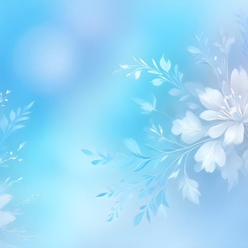 Minimal Soft Studio Light Photography Abstract Background With Light Blue And White Floral Patterns Soft Pastel Colors And A Dreamy Ethereal Quality Creating A Gentle And Calming Visual Effect High Detail Solid 28 18d9