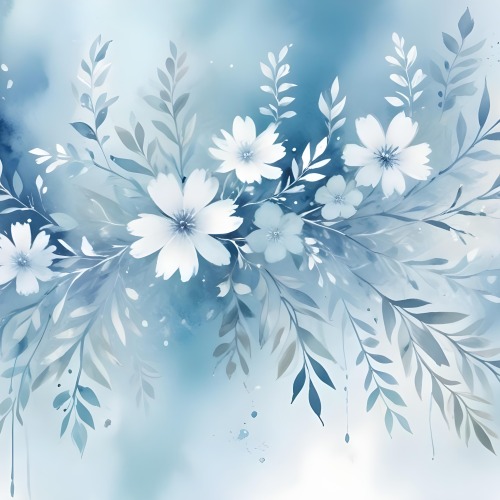 Minimal Soft Studio Light Photography Abstract Background With Light Blue And White Floral Patterns Soft Pastel Colors And A Dreamy Ethereal Quality Creating A Gentle And Calming Visual Effect High Detail Solid 29 C8c1