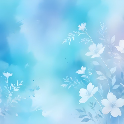 Minimal Soft Studio Light Photography Abstract Background With Light Blue And White Floral Patterns Soft Pastel Colors And A Dreamy Ethereal Quality Creating A Gentle And Calming Visual Effect High Detail Solid 33 6d3b