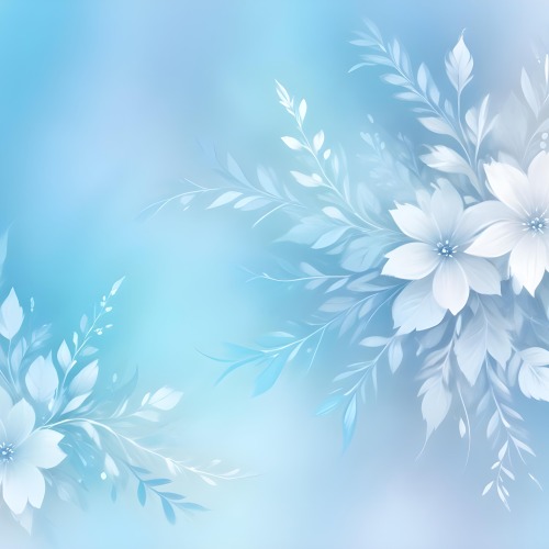 Minimal Soft Studio Light Photography Abstract Background With Light Blue And White Floral Patterns Soft Pastel Colors And A Dreamy Ethereal Quality Creating A Gentle And Calming Visual Effect High Detail Solid 36 E16f