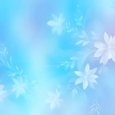 Minimal Soft Studio Light Photography Abstract Background With Light Blue And White Floral Patterns Soft Pastel Colors And A Dreamy Ethereal Quality Creating A Gentle And Calming Visual Effect High Detail Solid 38 B253