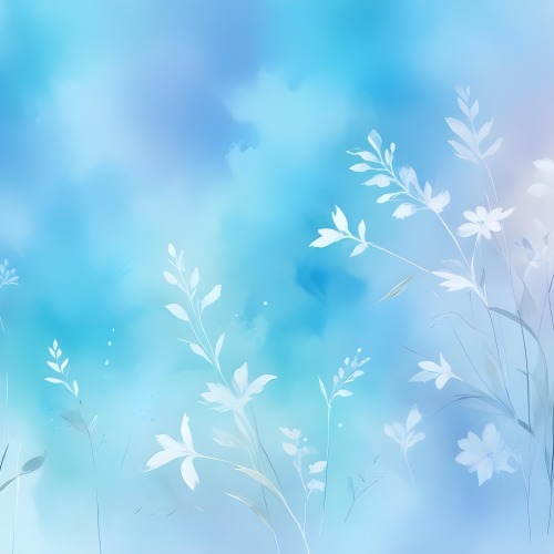 Minimal Soft Studio Light Photography Abstract Background With Light Blue And White Floral Patterns Soft Pastel Colors And A Dreamy Ethereal Quality Creating A Gentle And Calming Visual Effect High Detail Solid 41 56ae
