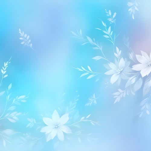 Minimal Soft Studio Light Photography Abstract Background With Light Blue And White Floral Patterns Soft Pastel Colors And A Dreamy Ethereal Quality Creating A Gentle And Calming Visual Effect High Detail Solid 42 713d