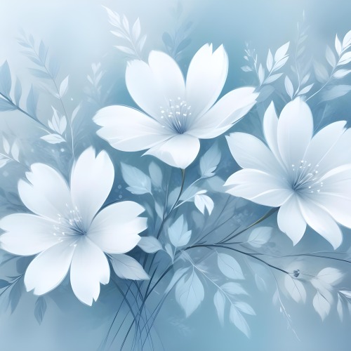 Minimal Soft Studio Light Photography Abstract Background With Light Blue And White Floral Patterns Soft Pastel Colors And A Dreamy Ethereal Quality Creating A Gentle And Calming Visual Effect High Detail Solid 46 9c4b
