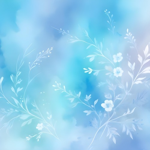 Minimal Soft Studio Light Photography Abstract Background With Light Blue And White Floral Patterns Soft Pastel Colors And A Dreamy Ethereal Quality Creating A Gentle And Calming Visual Effect High Detail Solid 55 8d0e