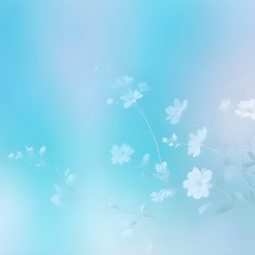 Minimal Soft Studio Light Photography Abstract Background With Light Blue And White Floral Patterns Soft Pastel Colors And A Dreamy Ethereal Quality Creating A Gentle And Calming Visual Effect High Detail Solid 59 2f29