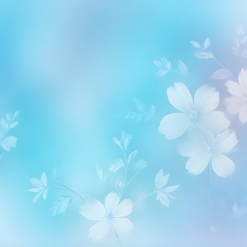 Minimal Soft Studio Light Photography Abstract Background With Light Blue And White Floral Patterns Soft Pastel Colors And A Dreamy Ethereal Quality Creating A Gentle And Calming Visual Effect High Detail Solid 61 7798