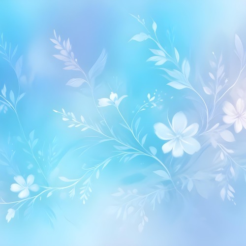 Minimal Soft Studio Light Photography Abstract Background With Light Blue And White Floral Patterns Soft Pastel Colors And A Dreamy Ethereal Quality Creating A Gentle And Calming Visual Effect High Detail Solid 64 6ef0