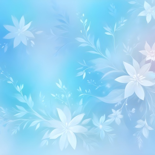 Minimal Soft Studio Light Photography Abstract Background With Light Blue And White Floral Patterns Soft Pastel Colors And A Dreamy Ethereal Quality Creating A Gentle And Calming Visual Effect High Detail Solid 66 B695