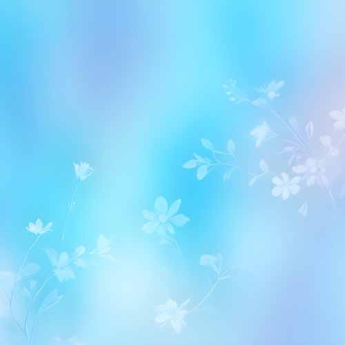 Minimal Soft Studio Light Photography Abstract Background With Light Blue And White Floral Patterns Soft Pastel Colors And A Dreamy Ethereal Quality Creating A Gentle And Calming Visual Effect High Detail Solid 69 61a7
