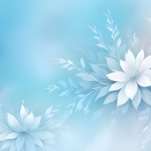 Minimal Soft Studio Light Photography Abstract Background With Light Blue And White Floral Patterns Soft Pastel Colors And A Dreamy Ethereal Quality Creating A Gentle And Calming Visual Effect High Detail Solid 72 46ba