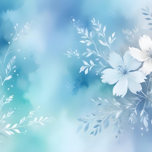 Minimal Soft Studio Light Photography Abstract Background With Light Blue And White Floral Patterns Soft Pastel Colors And A Dreamy Ethereal Quality Creating A Gentle And Calming Visual Effect High Detail Solid 8 A30a